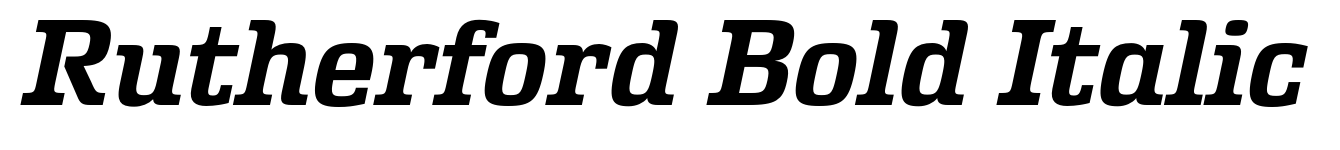 Rutherford Bold Italic